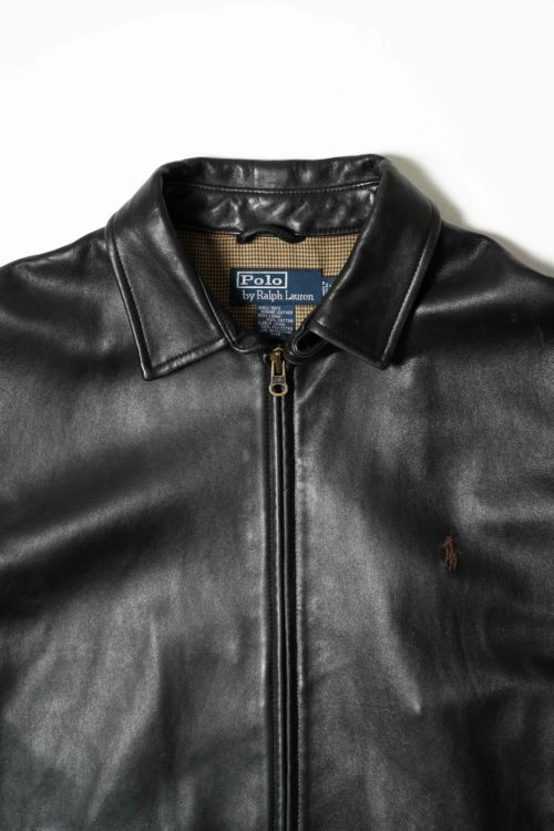 POLO RALPH LAUREN LEATHER JACKET | FUDGE UP NOTHING