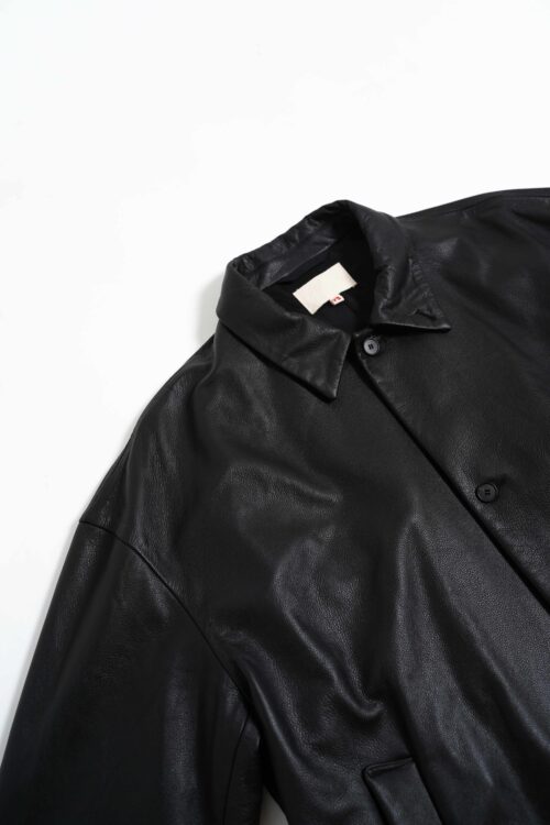 LEATHER OVER BLOUSON