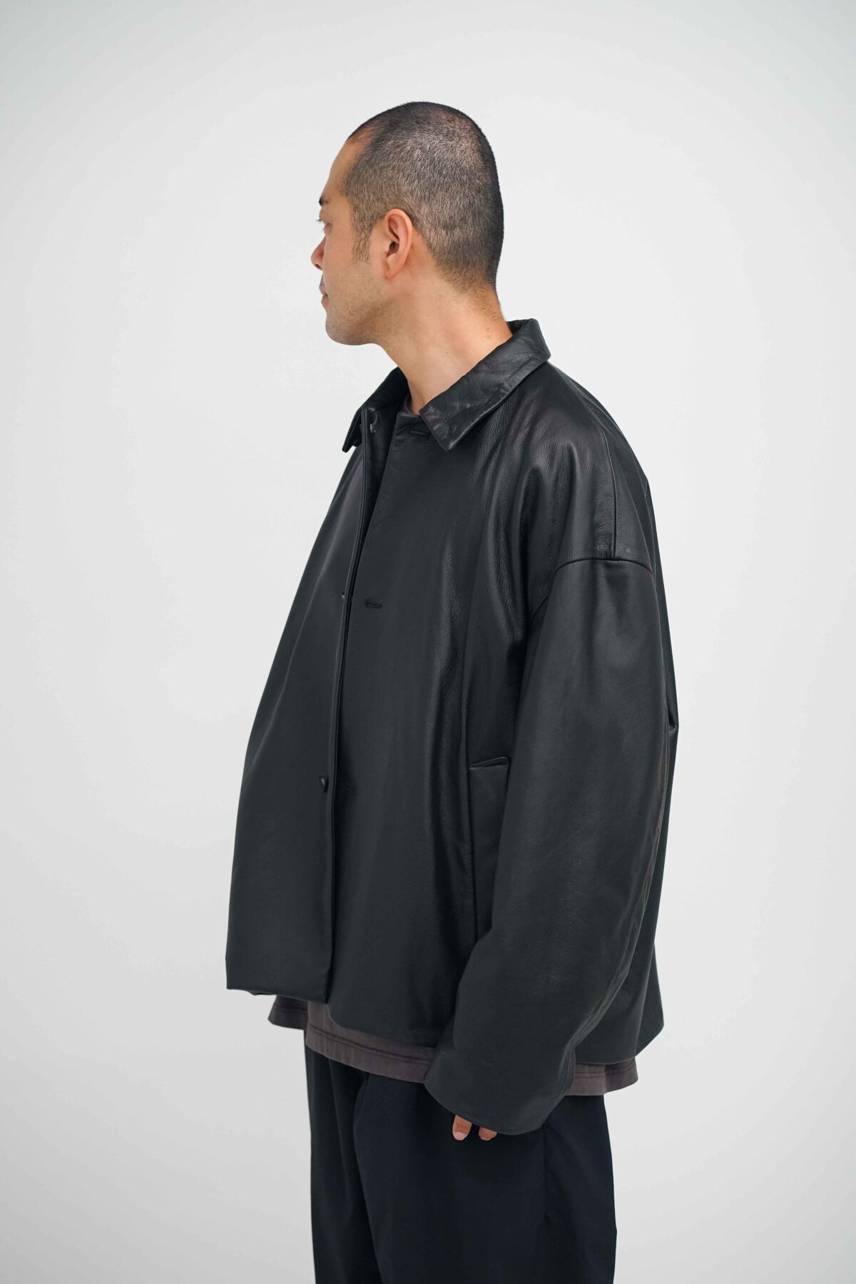 LEATHER OVER BLOUSON | FUDGE UP NOTHING