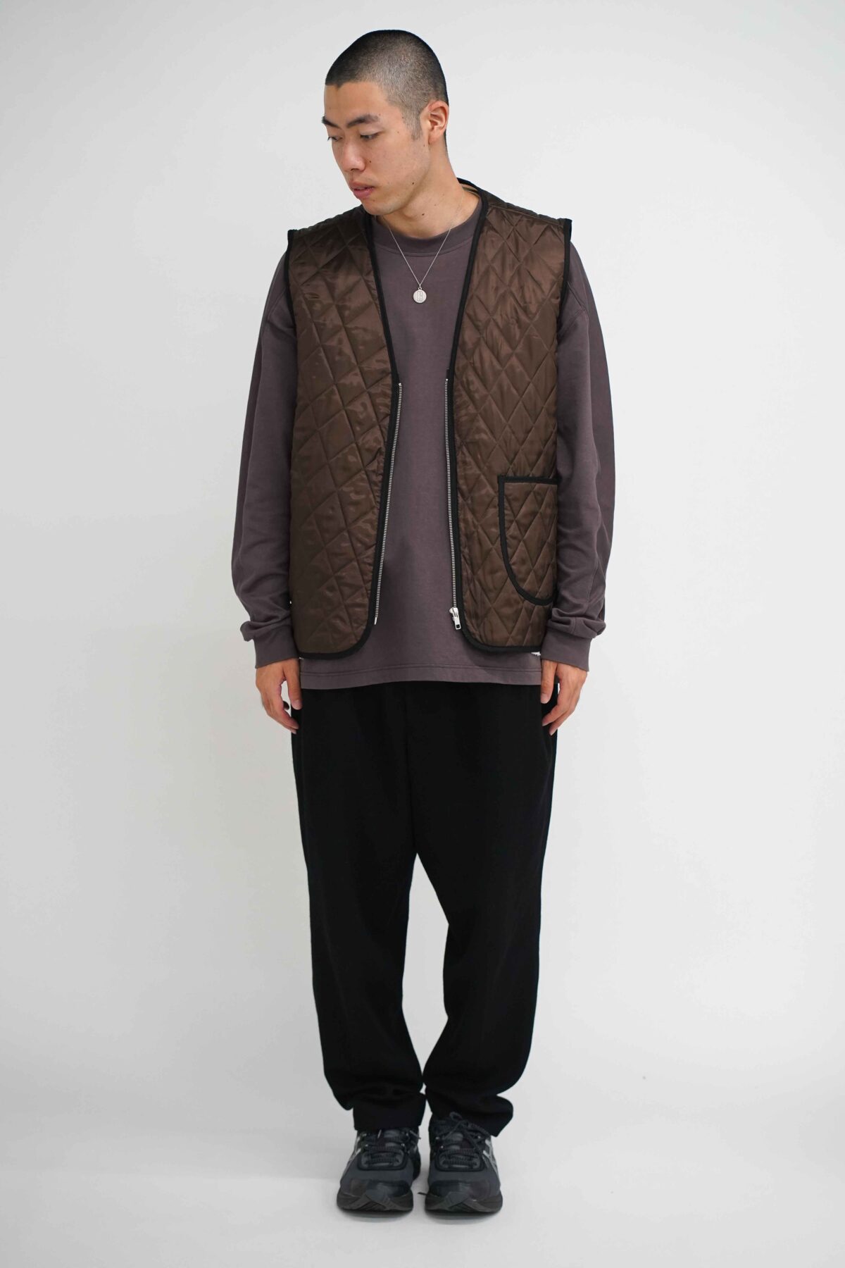 CAMIEL FORTGENS QUILTED VEST DOWN - トップス