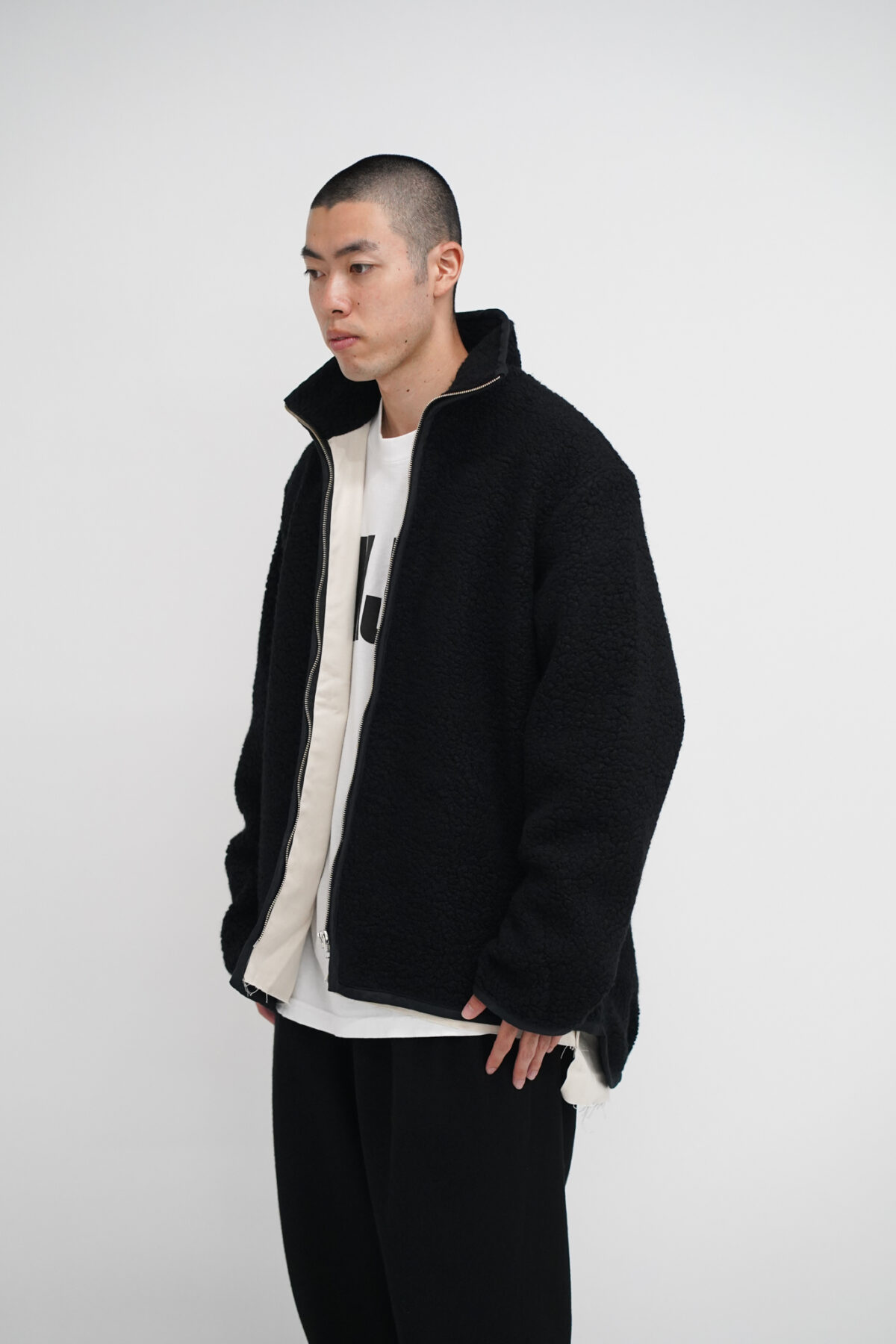 CAMIEL FORTGENS TRACK FLEECE JACKET - ブルゾン