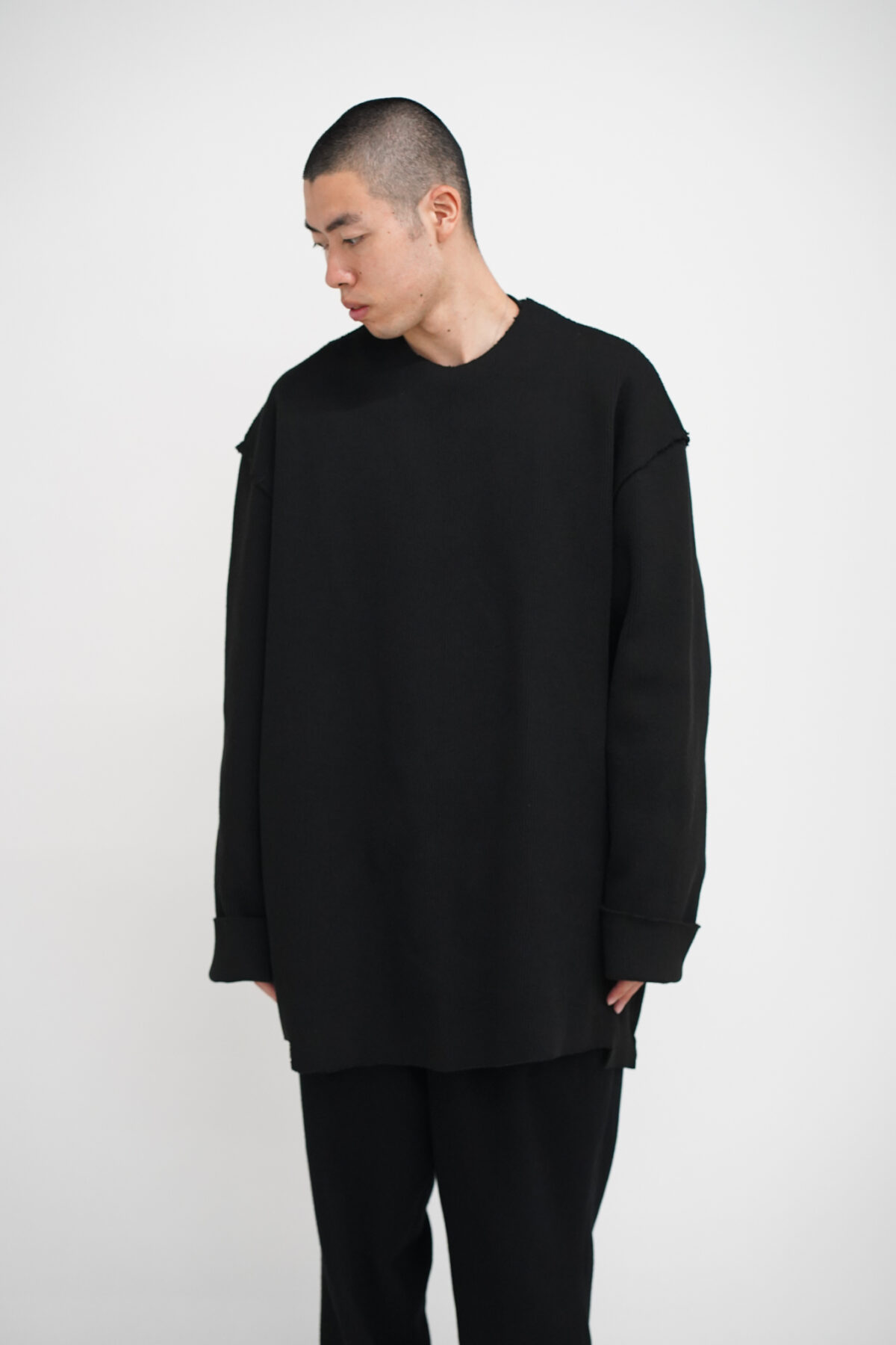 12.03.02 HEAVY RIB JUMPER POLYESTER KNIT | FUDGE UP NOTHING