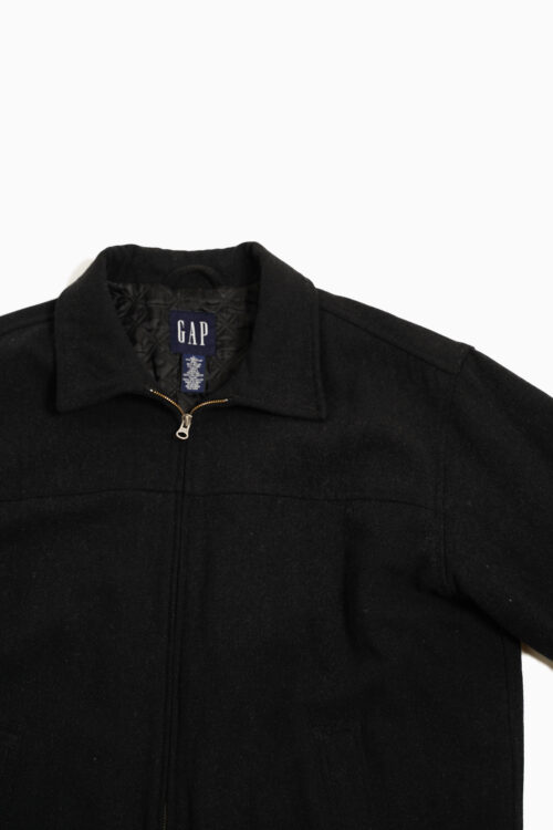 OLD GAP CHARCOAL RECYCLE WOOL MELTON JACKET