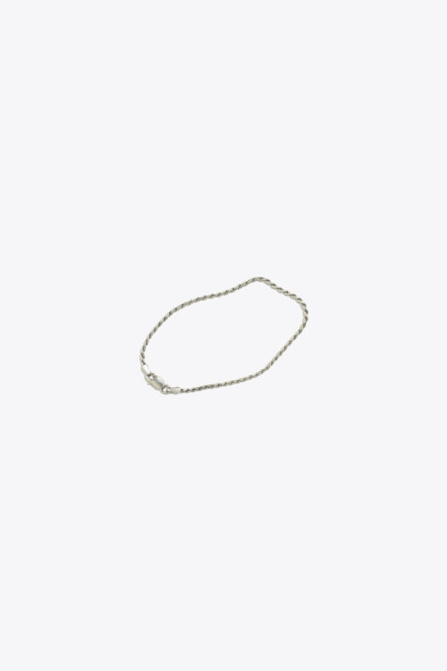 SMALL ROPE CHAIN SILVER BRACELET