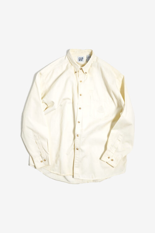 OLD GAP IVORY BUTTON DOWN COTTON SHIRTS