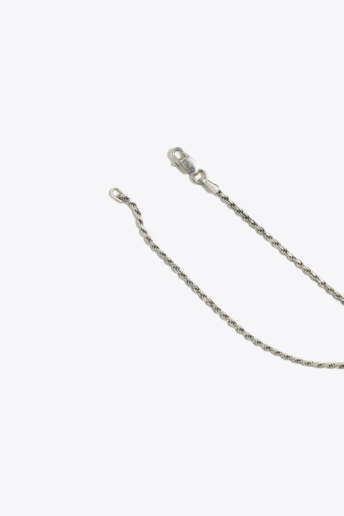 SMALL ROPE CHAIN SILVER BRACELET