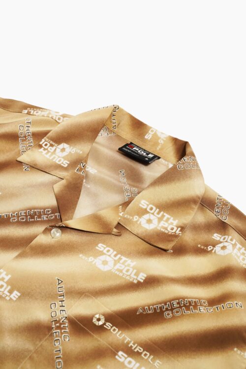 SOUTH POLE OPEN COLLAR S/S SHIRTS
