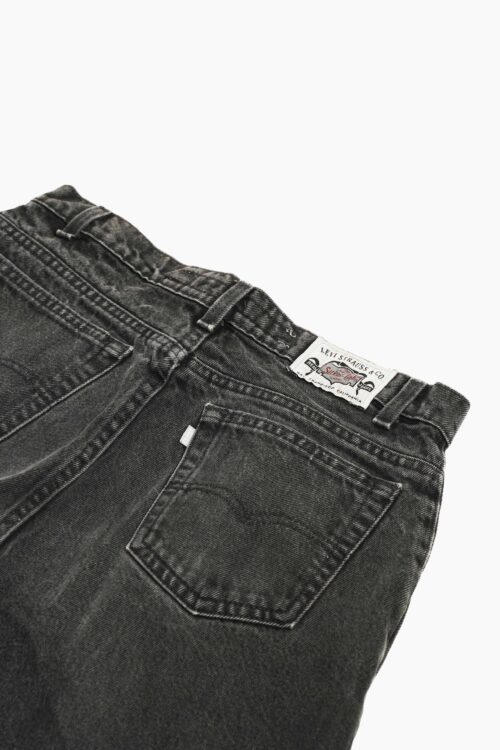 90'S LEVI'S SILVER TAB WASHED BLACK TAPERED DENIM