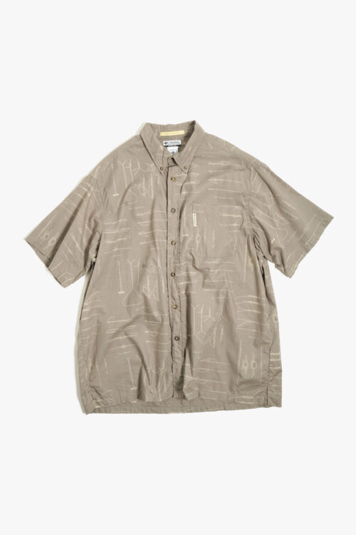 COLUMBIA RIVER LODGE ROPE COTTON S/S SHIRTS BROWN
