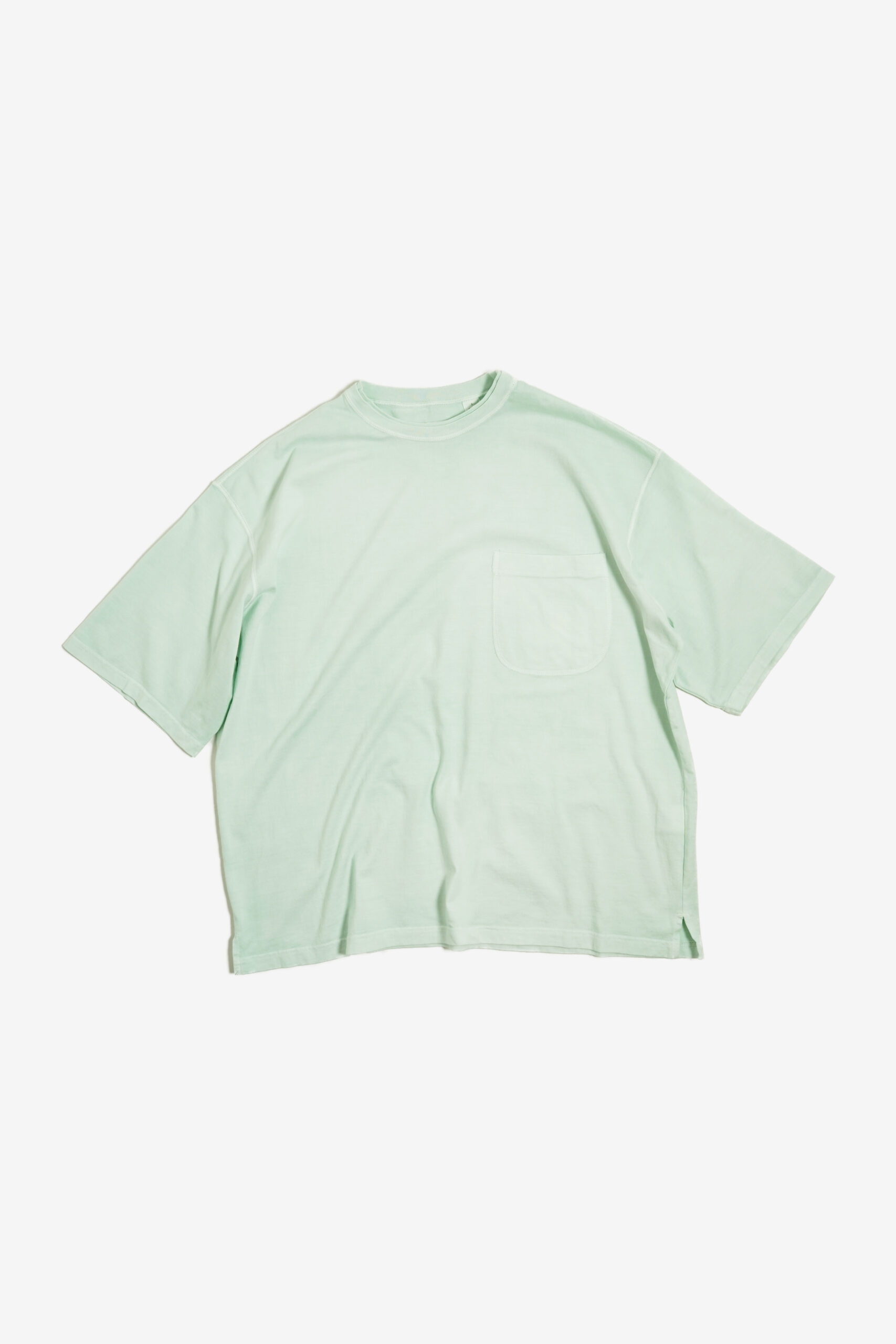 PIGMENT DYED DOUBLE COLLAR S/S T SHIRTS