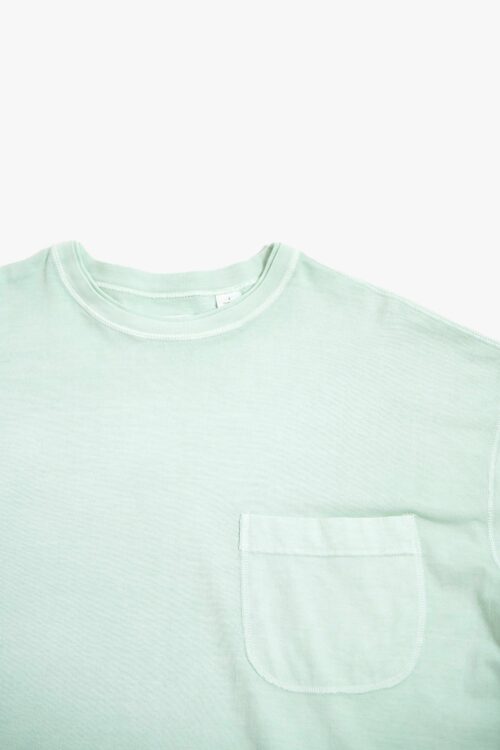 PIGMENT DYED DOUBLE COLLAR L/S T SHIRTS