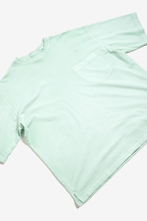 PIGMENT DYED DOUBLE COLLAR S/S T SHIRTS