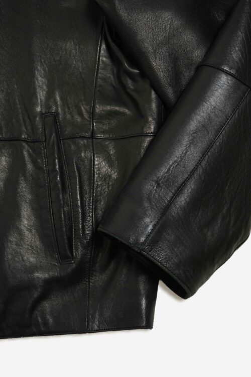 PERRY ELLIS LAMB LEATHER DRIZZLER TYPE JACKET