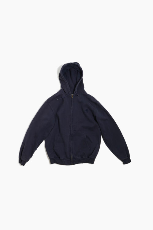 VINTAGE CARHARTT NAVY COLOR SUN FADE ZIP UP HOODIE