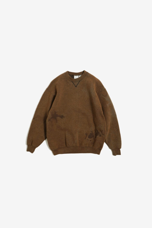 M.J.SOFFE OVER DYE BROWN SWEAT SMALL SIZE MADE IN USA