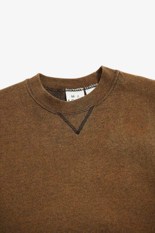 M.J.SOFFE OVER DYE BROWN SWEAT SMALL SIZE MADE IN USA
