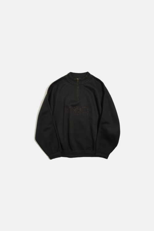 J.P. THE TIME EMBROIDERY HALF ZIP SWEAT