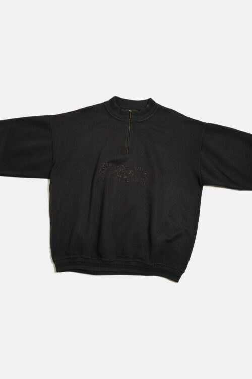 J.P. THE TIME EMBROIDERY HALF ZIP SWEAT