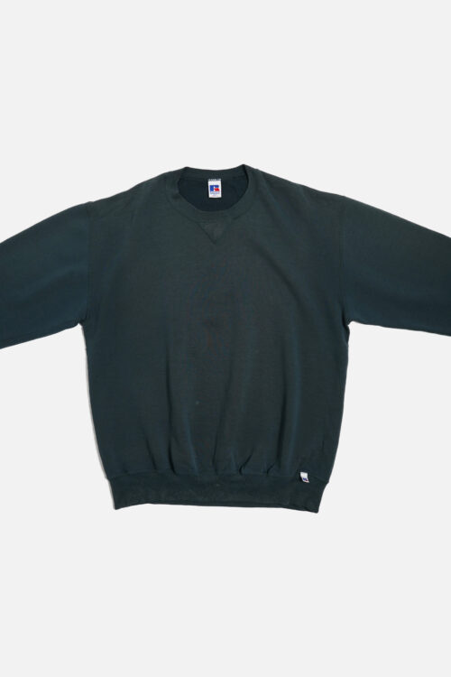 FADE GREEN COLOR OVER SIZE SWEAT RUSSELL BODY MADE IN USA