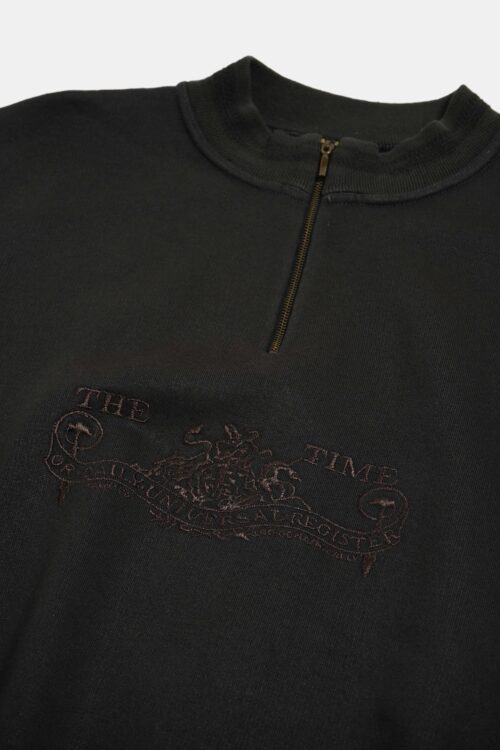 J.P. THE TIME EMBROIDERY HALF ZIP SWEAT