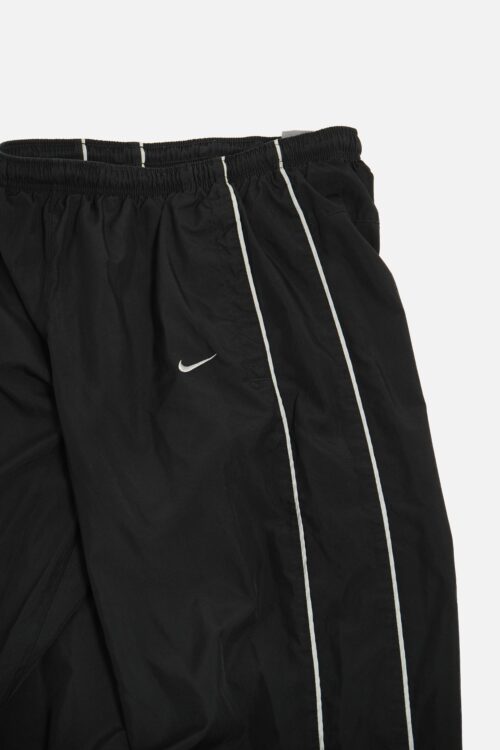 90'S NIKE LINE DESIGN NYLON JERSEY PANTS BLACK