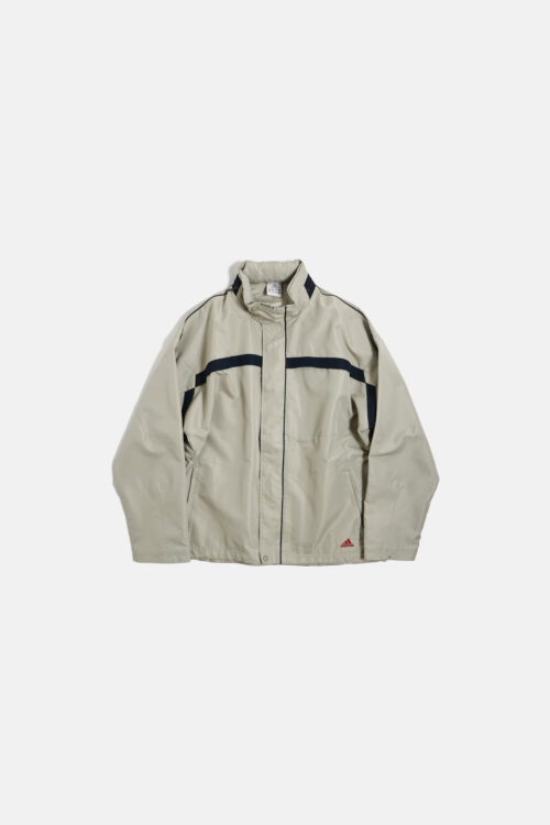 90’S ADIDAS LINE DESIGN HOODED JACKET