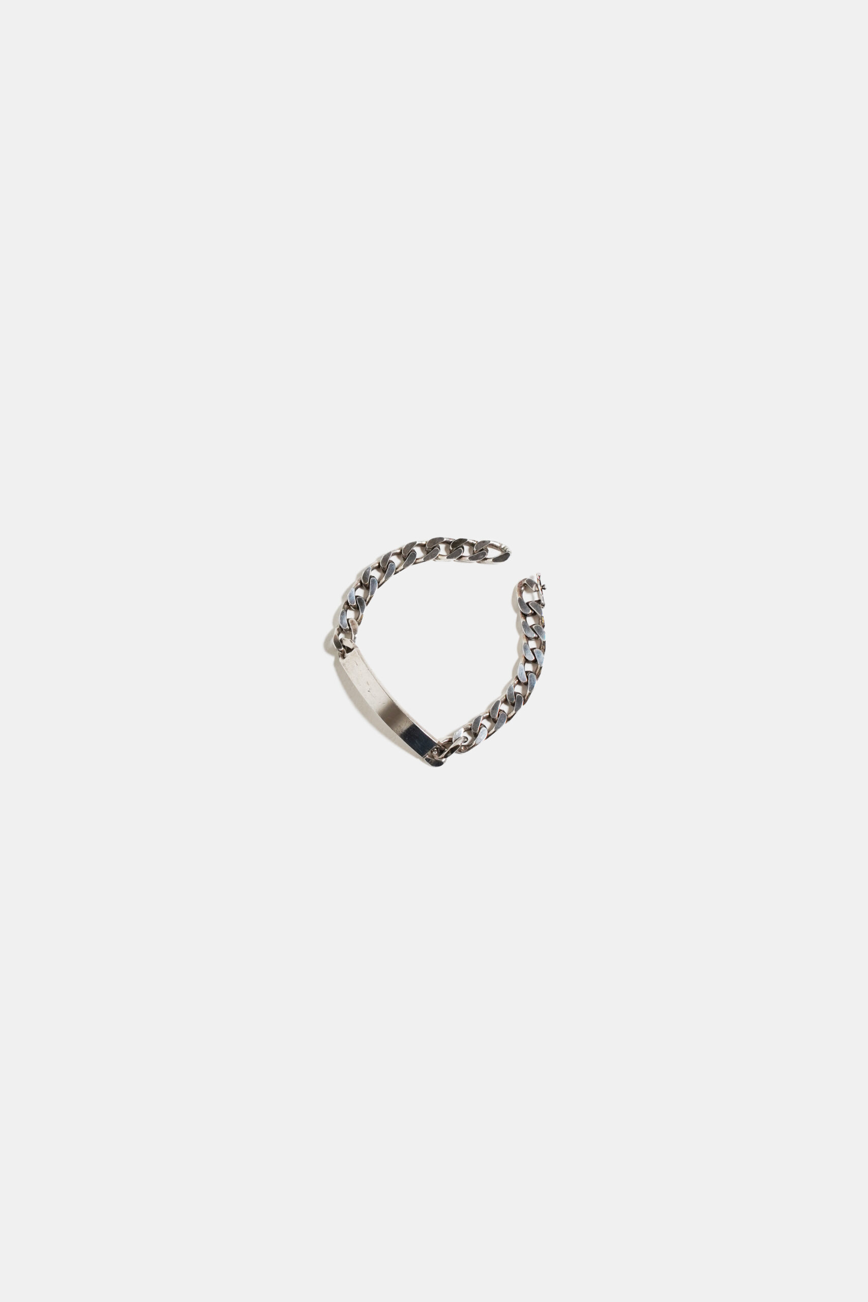 PLATE CHAIN SILVER925 BRACELET MADE IN ITALY