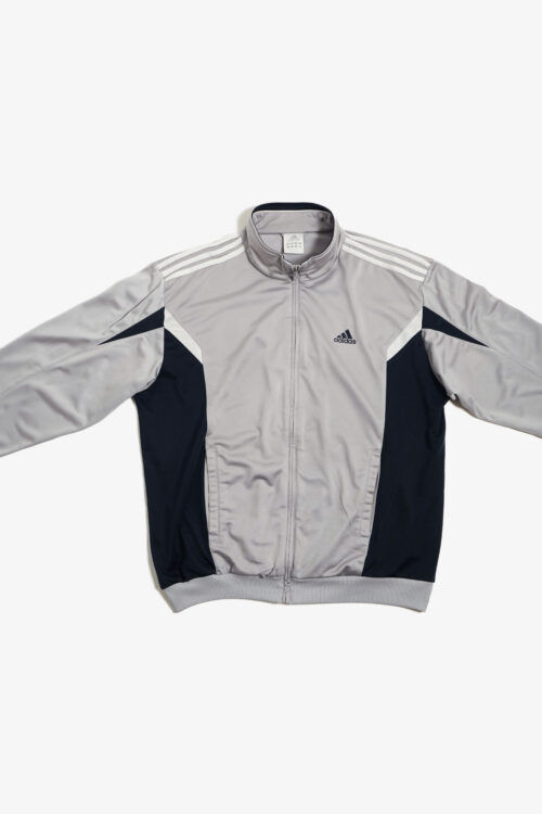 90'S ADIDAS GRAY COLOR JERSEY JACKET