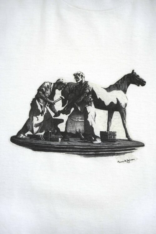 BRONZE STATUE PRINTED TEE MADE IN USA BODY