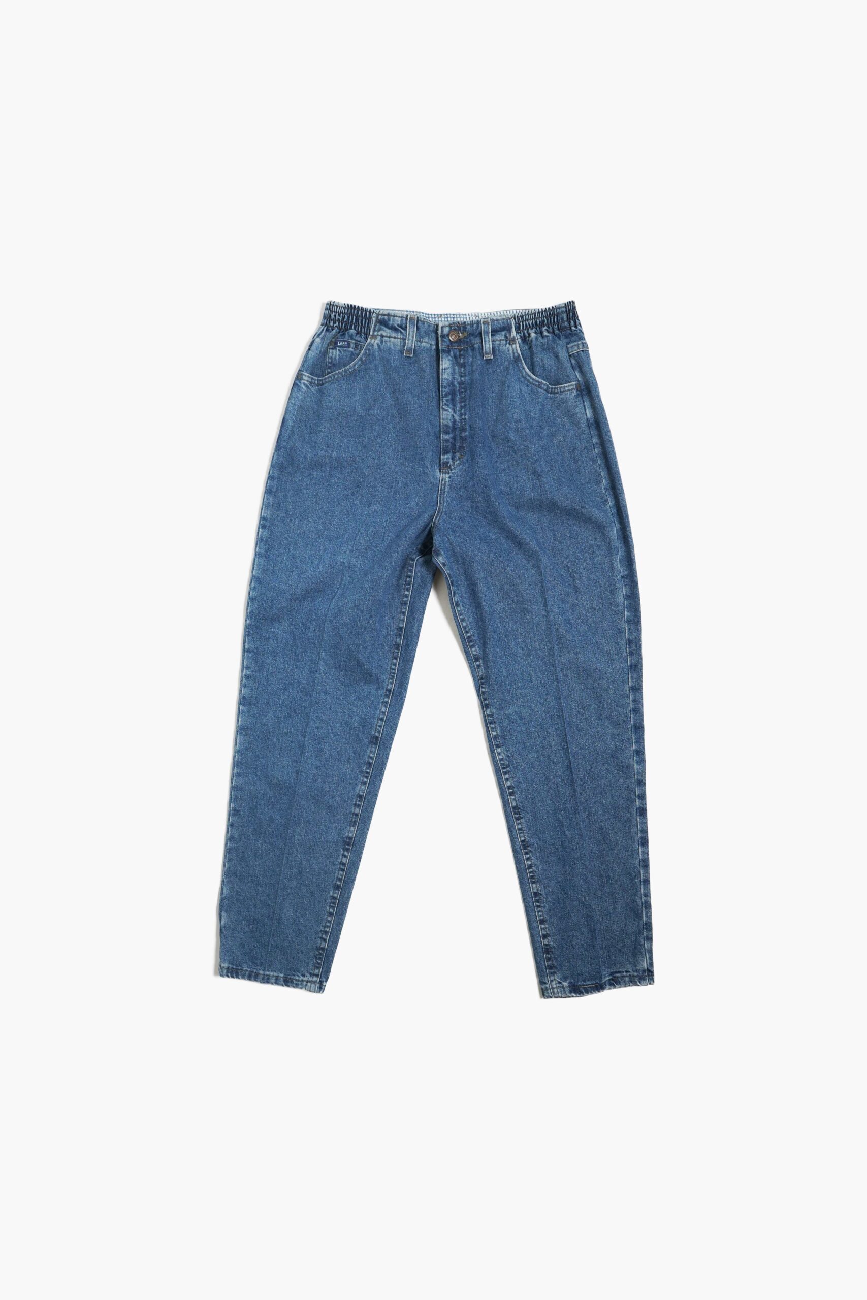 90'S LEE TAPERED SILHOUETTE EASY DENIM PANTS BLUE MADE IN USA