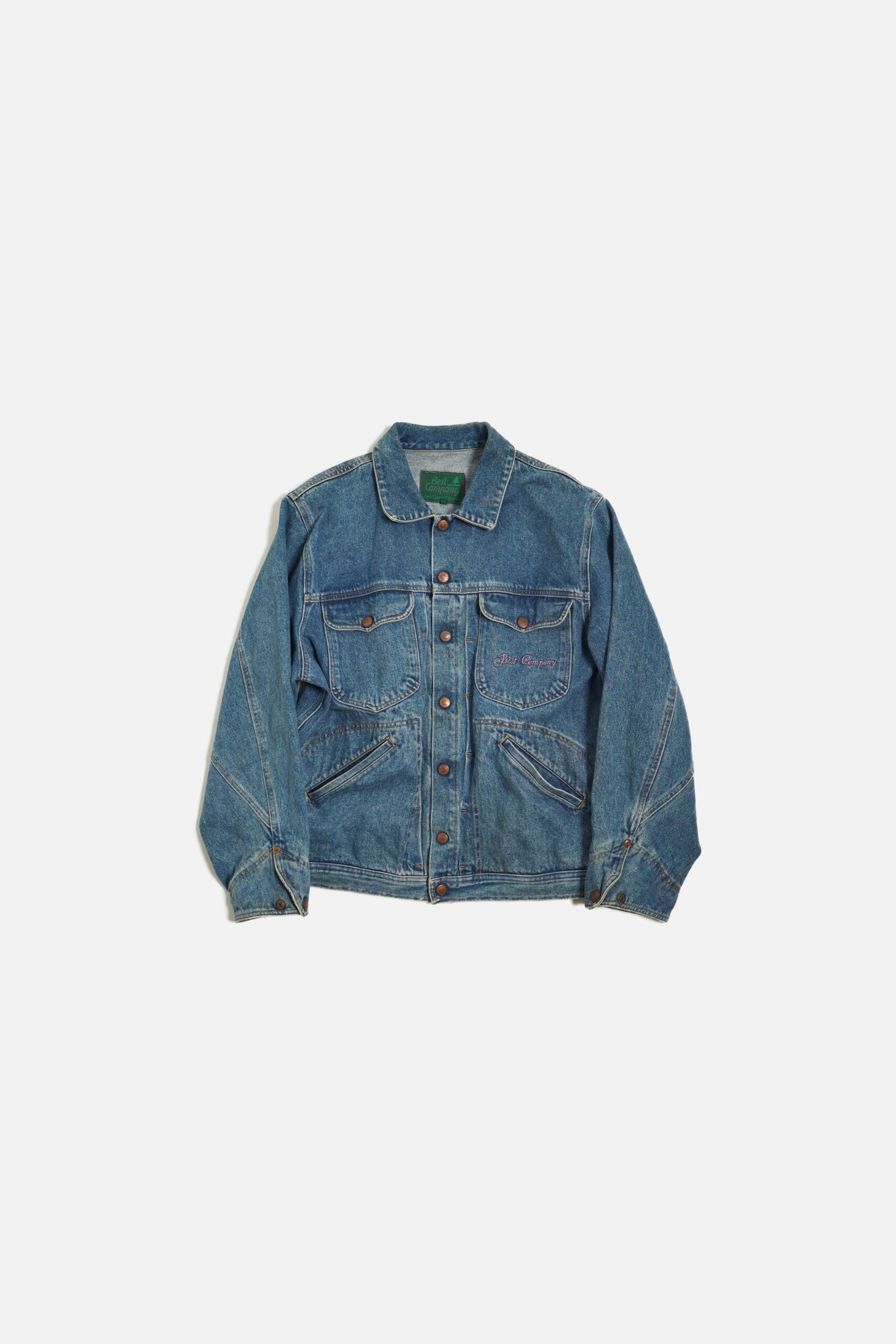 BEST COMPANY BEST BLUE DENIM JACKET L SIZE