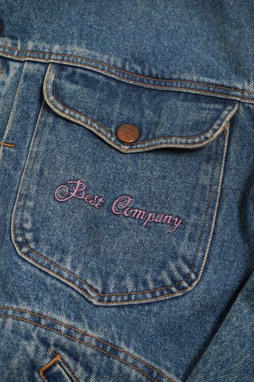BEST COMPANY BEST BLUE DENIM JACKET L SIZE