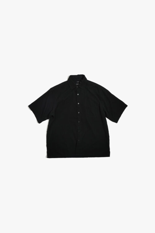 GEGRGE SUEDED S/S SHIRT BLACK