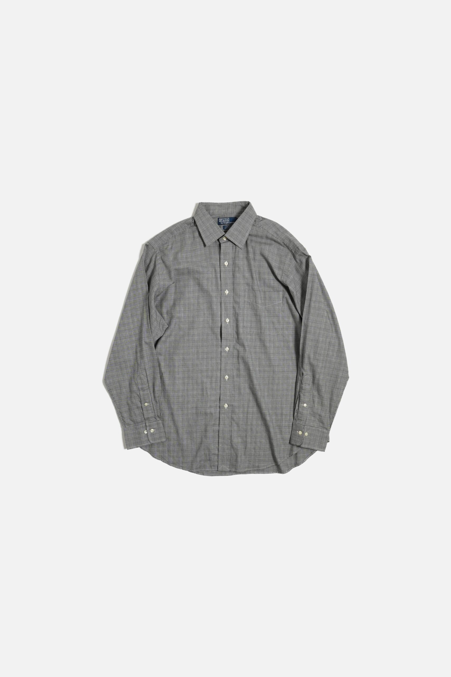 90'S PALPH LAUREN GLEN CHECK PATTERN L/S SHIRTS