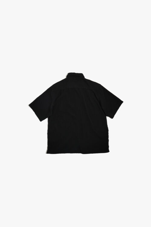 GEGRGE SUEDED S/S SHIRT BLACK