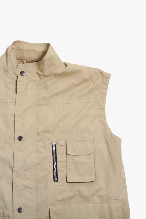 OUTDOOR WEAR VEST BEIGE COLOR MADE IN ITALY