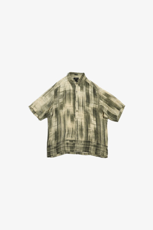 CLALBORNE BRUSHING DESIGN SILK S/S SHIRTS