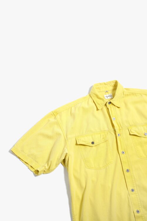 C&A PIGMENT DYE S/S SHIRTS YELLOW