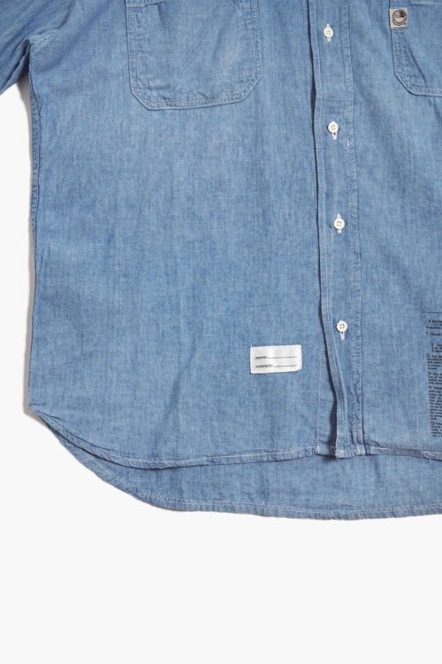 AMERICANINO CHAMBRAY L/S SHIRTS BLUE