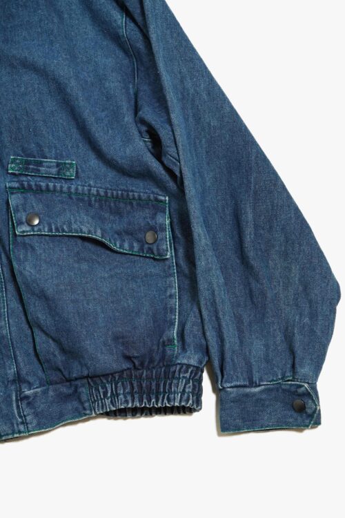 GREEN STITCH DENIM JACKET