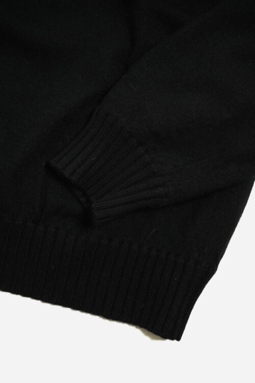 MARTIN ITALIAN MERINO WOOL HALF ZIP KNIT SWEATER