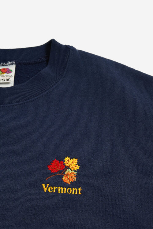 VERMONT EMBROIDERY SWEAT FADE NAVY