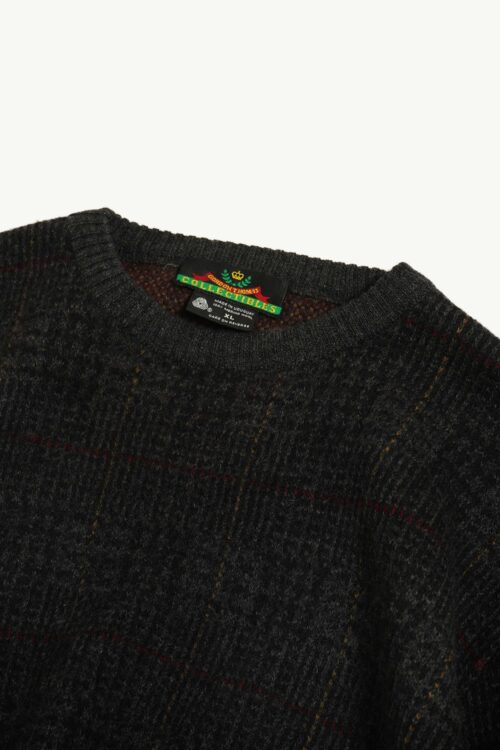 COLLECTIBLES MERINO WOOL CHECK DESIGN KNIT