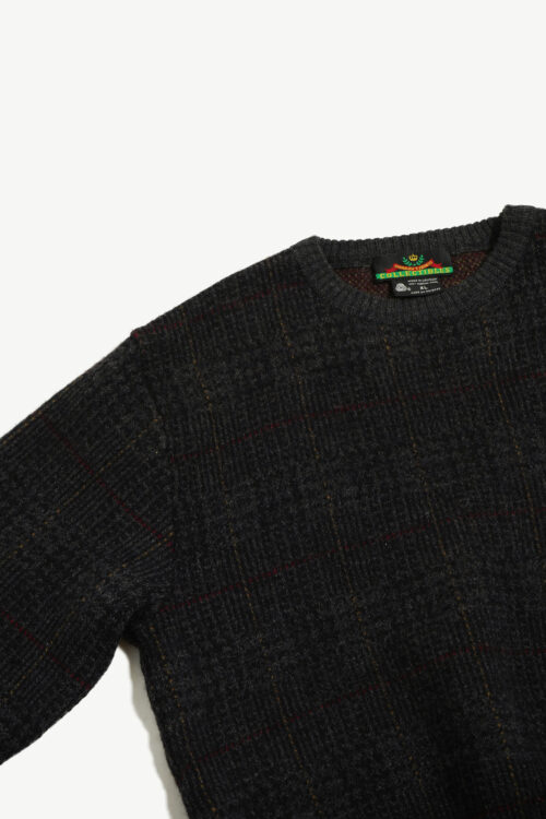 COLLECTIBLES MERINO WOOL CHECK DESIGN KNIT