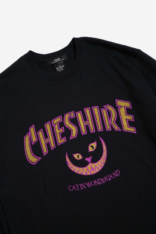 LAYERED OVERSIZE LONG T-SHIRT CHESHIRE CAT
