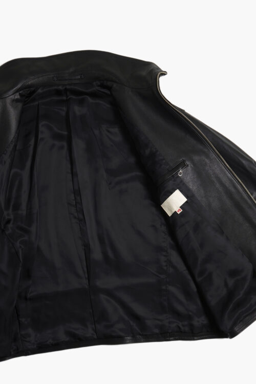 LEATHER RIDERS JACKET - FULL GRAIN LEATHER - 