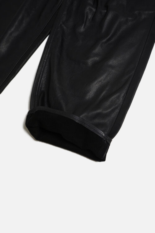 LEATHER WIDE PANTS 