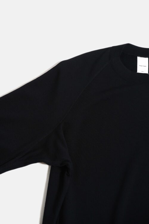 SUPER 140'S MELINO WOOL CREW NECK BLACK