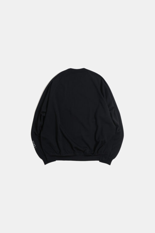 SUPER 140'S MELINO WOOL CREW NECK BLACK