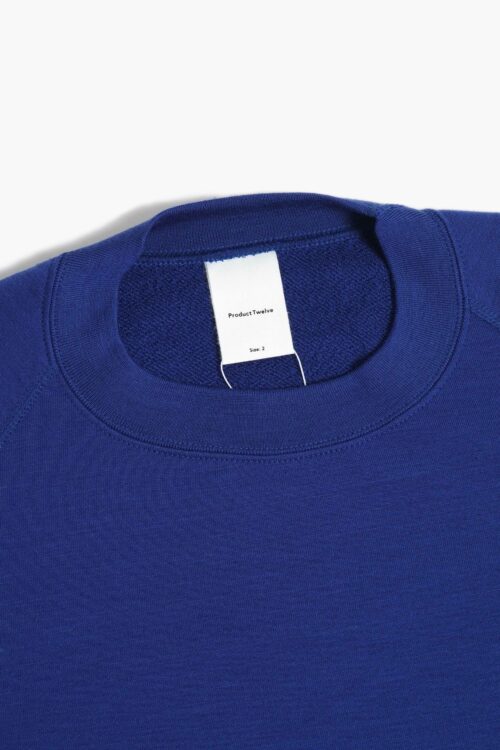 SUPER 140'S MELINO WOOL CREW NECK BLUE